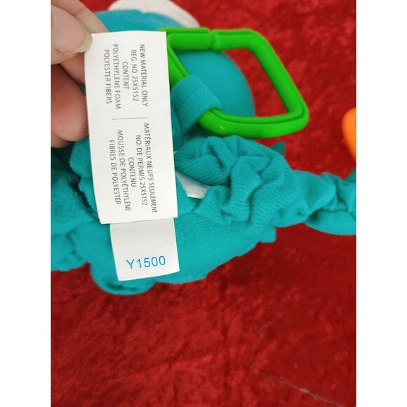 Octopus Baby Einstein Activity‎ Arms Hanging Crib Rattle Teal Plush Stuffed Toy - Picture 7 of 7